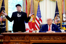 Donald Trump y Elon Musk, en pie de guerra. Foto: X @elonmusk.