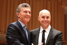 Larreta y una particular forma de destacar algo bueno del ex presidente. Foto: Archivo Larreta y una particular forma de destacar algo bueno del ex presidente. Foto: Archivo