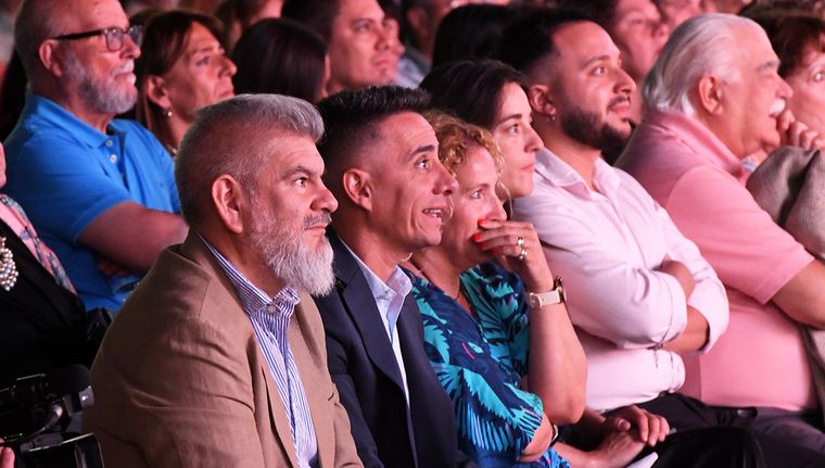 Marcos Calvente y Diego Gareca en la Fiesta de la Vendimia de Guaymallén. Foto: Rodrigo DAngelo / MDZ