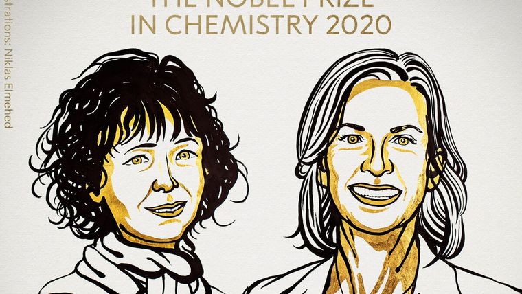 Premio Nobel de Química 2020 para Charpentier y Doudna.