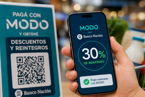 Banco Nación y MODO mantienen beneficios en distintos rubros durante mayo. Banco Nación y MODO mantienen beneficios en distintos rubros durante mayo.