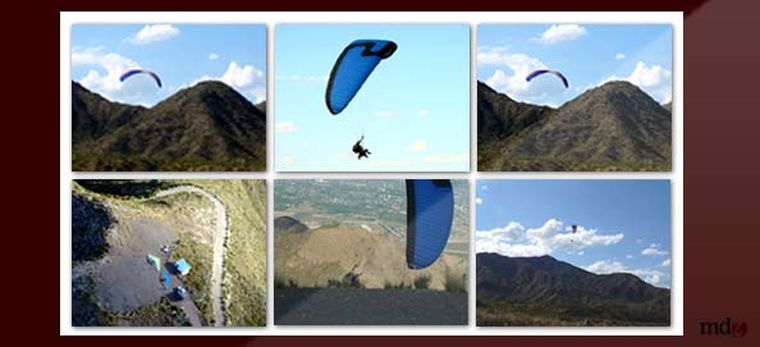 Los vuelos de Parapente en Mendoza. Foto: Pablo Pérez