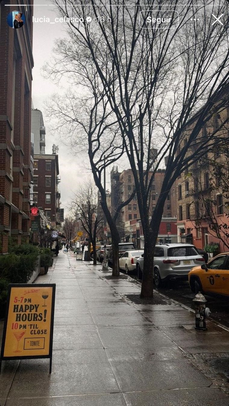 Las románticas vacaciones de Nicolás Figal en Nueva York.