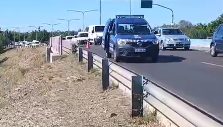El accidente se produjo entre una moto y una camioneta.