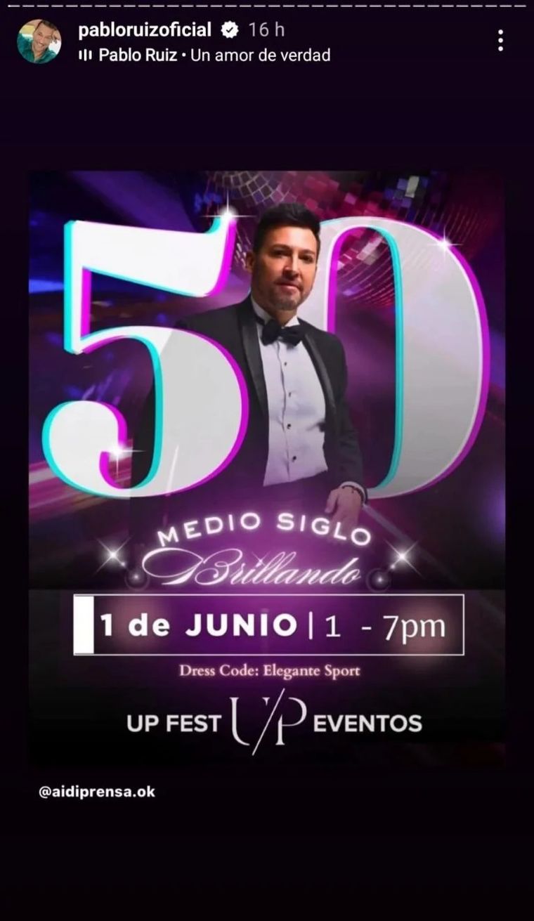 El flyer del festejo. El flyer del festejo.