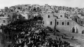Entrada de peregrinos a Belén durante la Navidad de 1890. Créditos: wikimedia.org Entrada de peregrinos a Belén durante la Navidad de 1890. Créditos: wikimedia.org