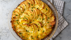 Receta de papas gratinadas con crema Receta de papas gratinadas con crema