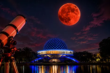 El eclipse lunar de esta noche se puede ver gratis con los telescopios del Planetario de Buenos Aires. Foto: Agencia NA (IA) El eclipse lunar de esta noche se puede ver gratis con los telescopios del Planetario de Buenos Aires. Foto: Agencia NA (IA)