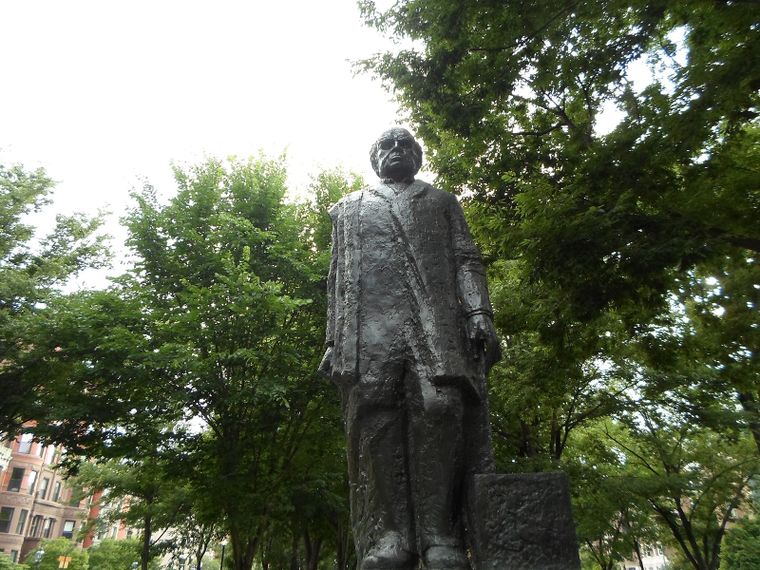El monumento a Sarmiento en Boston. Foto: Shutterstock