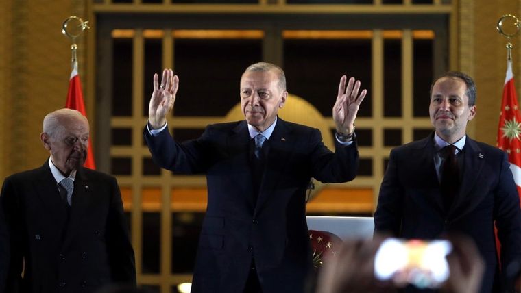 Desde Turquía, Recep Tayyip Erdogan acusa a Israel. Foto: Efe.