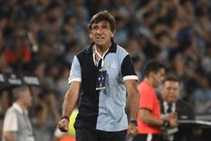 El entrenador expresó sus emociones post partido. Foto: Fotobaires El entrenador expresó sus emociones post partido. Foto: Fotobaires