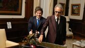 En fotos: la intimidad del encuentro entre Andrea Bocelli y Javier Milei