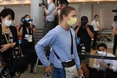 Timanovskaya llegó a Polonia con una visa humanitaria. Foto: AFP