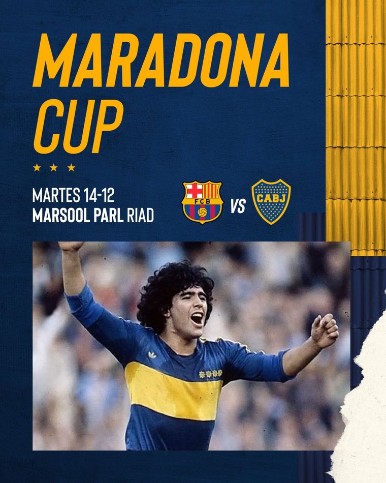 La Maradona Cup se jugará el 14 de diciembre Foto: Boca Juniors