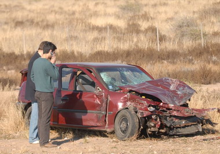Estado en que quedó el VW Pointer. Foto: Marcelo Ruiz/ MDZ