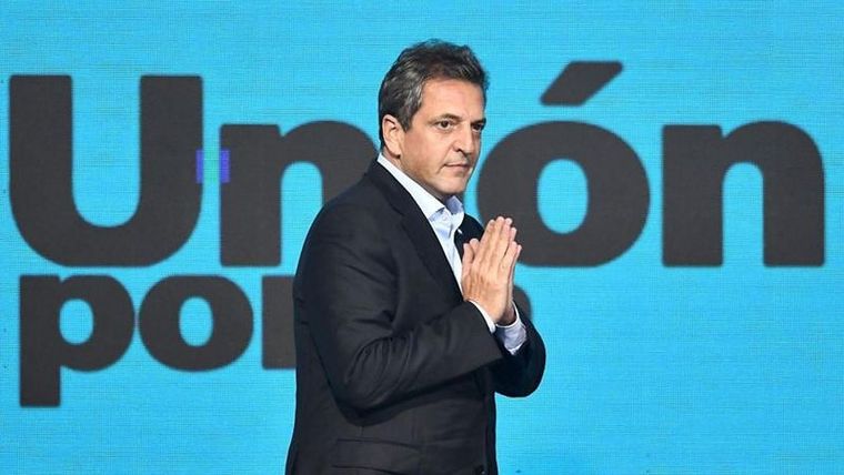 Sergio Massa fue el más votado en la primera vuelta. Foto: GETTY IMAGES