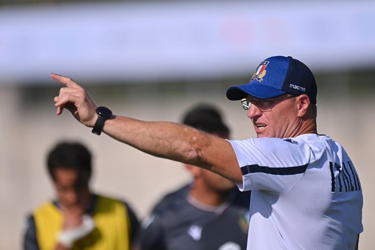 El head coach de los italianos habló en la previa de su segundo duelo mundialista. Foto: Twitter @Federugby