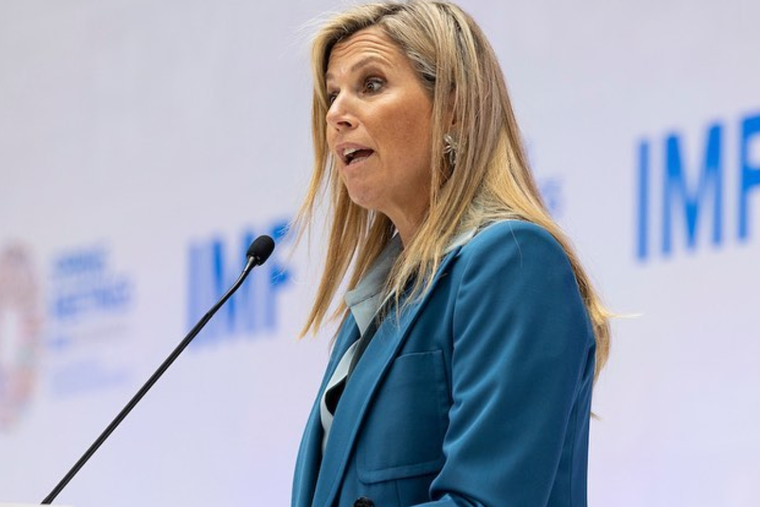 Este fue el increíble look de Máxima de los Países Bajos. Foto: INSTAGRAM @koninklijkhuis