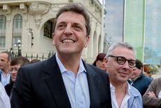 El precandidato a presidente de Unión por la Patria visitó la provincia en el marco de la campaña electoral para las PASO del 13 de agosto. Foto: NA