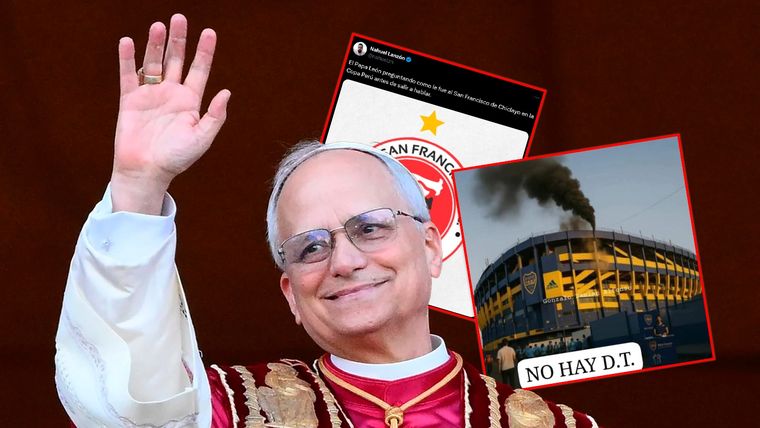 Las redes no dejaron pasar la elección de León XIV para estallar en memes. Foto: EFE y redes sociales
