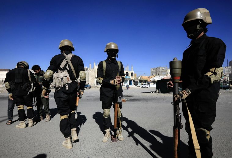 Las tropas hutíes sufrieron bajas por el ataque conjunto de Estados Unidos y Gran Bretaña Foto: EFE