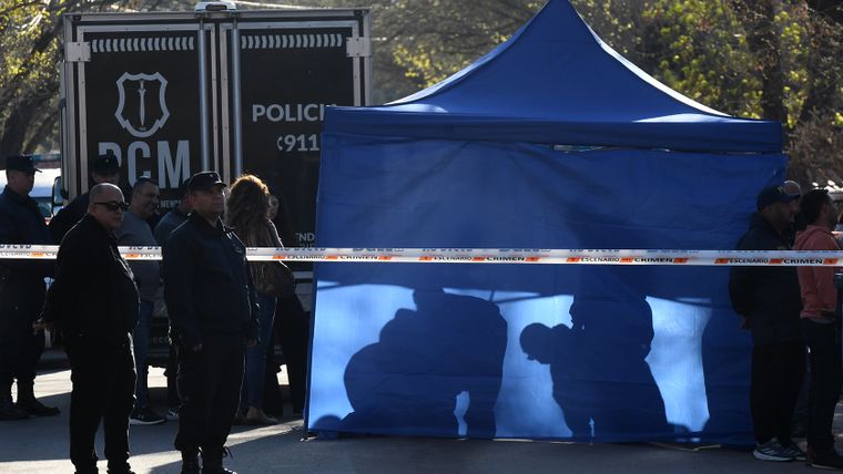 La escena del femicidio de Sandra Norma Sánchez en Guaymallén, uno de los 9 asesinatos en contexto de violencia de género ocurridos este año en Mendoza.