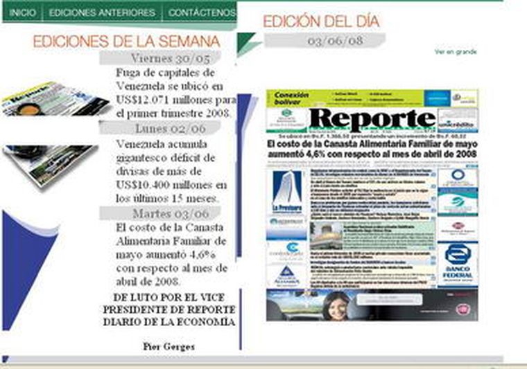 Diario para el cual trabajaba.