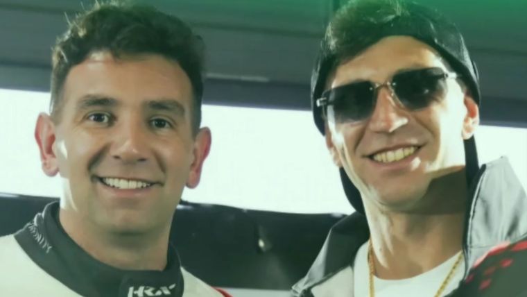 “Dibu”, junto a su hermano Alejandro Martínez. 