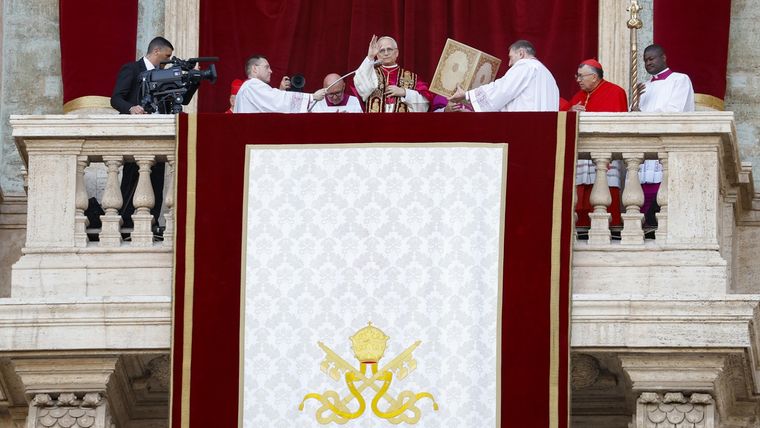 El nombramiento de Leon XIV se realizó este jueves al mediodía hora Argentina. Foto: EFE