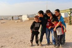 Uno de los destinos fue el campo de refugiados sirios Zaatari, en Jordania.