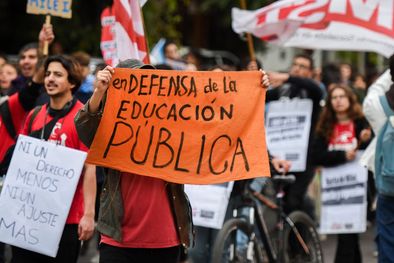 MDZol | En la previa de la marcha universitaria, la FEM dejó clara su postura Foto: Santiago Tagua/MDZ
