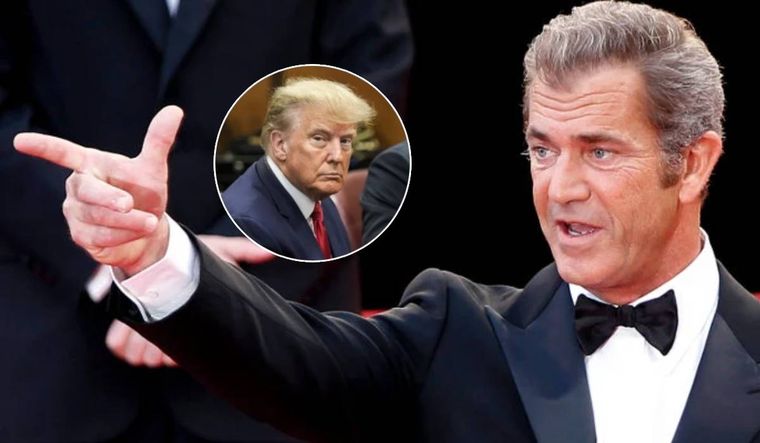 El gesto de Mel Gibson hacia Donald Trump se viralizó una vez más.
