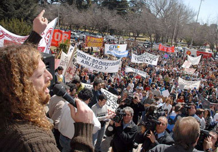 Docentes en lucha Foto: Nacho Gaffuri / MDZ