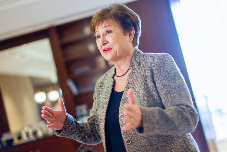 La titular del Fondo Monetario Internacional, Kristalina Georgieva, se mostró entusiasmada con las políticas aplicadas por el Gobierno de Javier Milei Foto: Noticias Argentinas