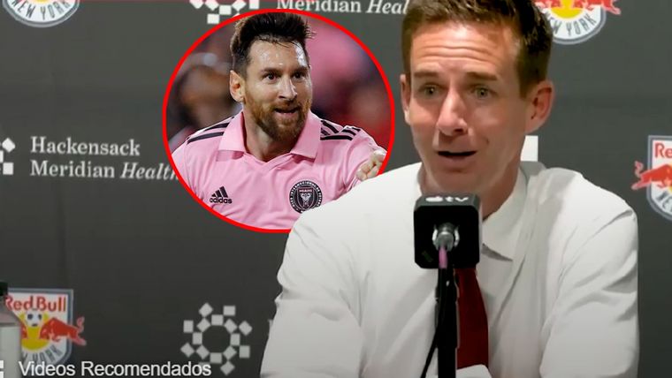 Troy Lesesne, el DT de New York Red Bulls, quedó asombrado con la expectativa por Messi en su propio estadio Foto: New York Red Bulls - YouTube