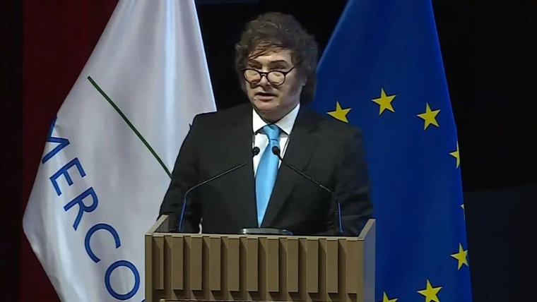 Javier Milei celebró la firma del acuerdo Mercosur–UE: El mayor logro del bloque desde su creación.