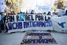 Cientos de personas se movilizaron en San Rafael en contra del cierre de la lucha antigranizo Foto: Gentileza Municipalidad de San Rafael