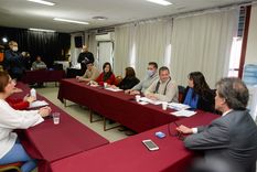 Este jueves se realizó la segunda audiencia paritaria entre el Gobierno y el SUTE, tras la reapertura de las negociaciones. Foto: Prensa SUTE