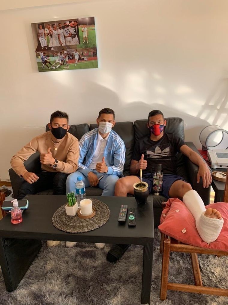 Los Romero visitaron a Herrera. Foto: Twitter @andresherreraa4