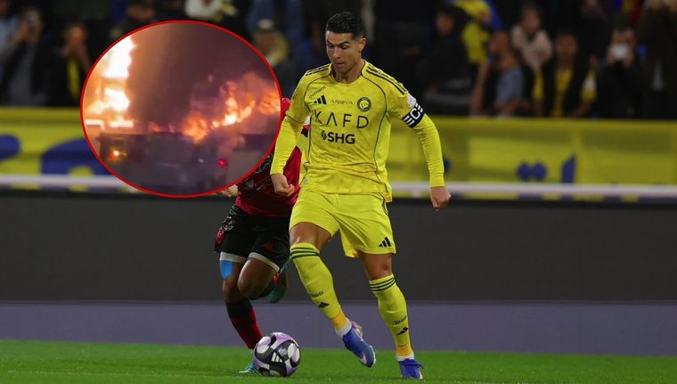 Ronaldo viajó a Madrid por la escalada del conflicto en Medio Oriente.