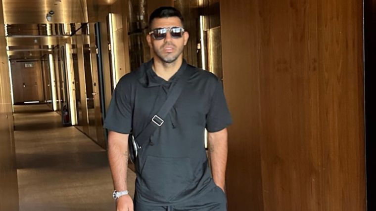 Kun Agüero La maniobra qué llamó la atención. Foto: @kunaguero