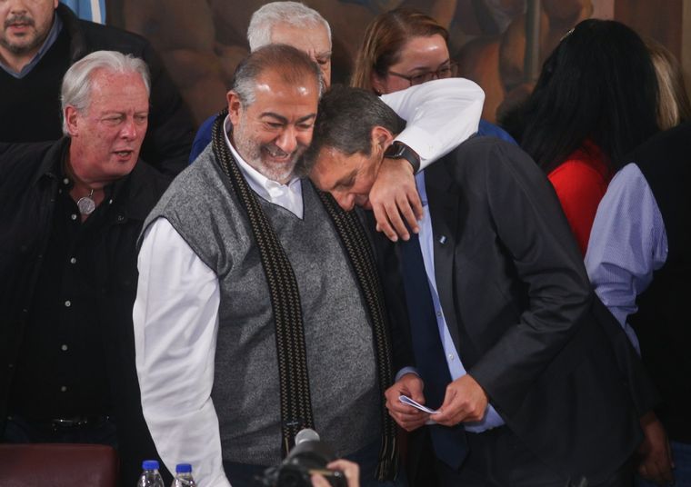 Sergio Massa se reunió este jueves con la mesa chica de la CGT, en el marco del fallo adverso contra el DNU de Javier Milei Foto: Noticias Argentinas