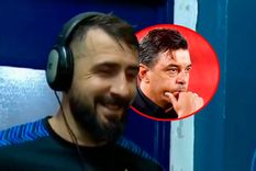 Pratto bromeó sobre la faltante de delantero centro que tiene River. Foto: TyC Sports