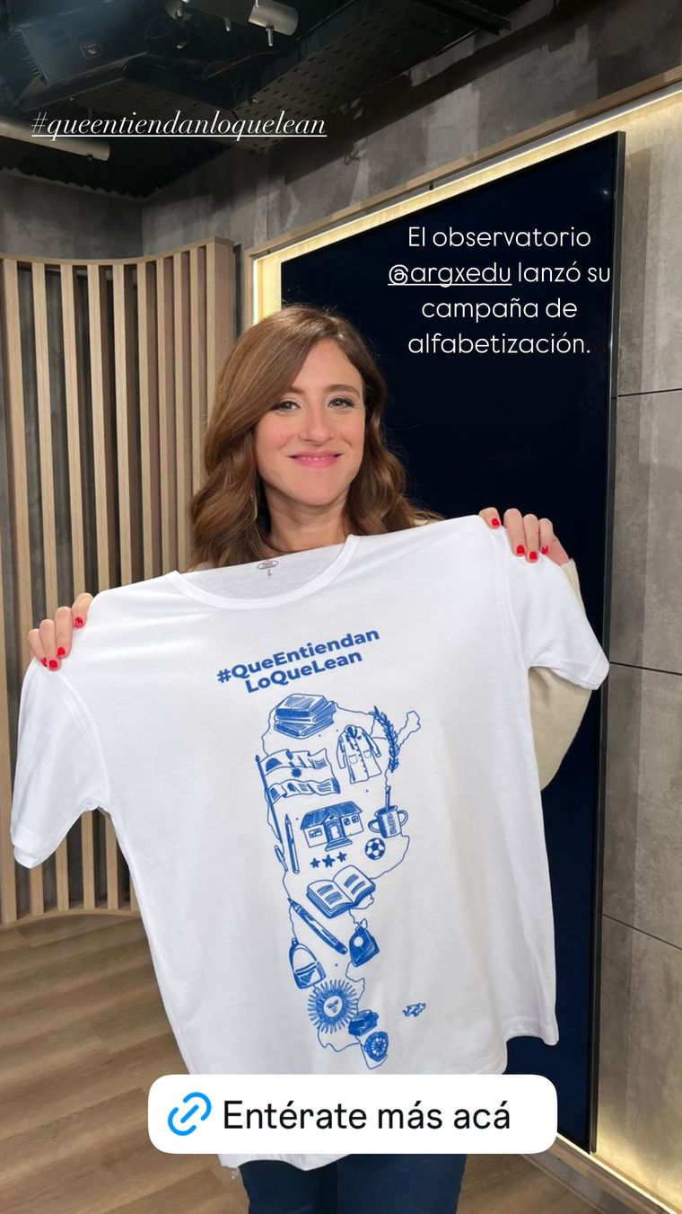 La periodista Carolina Amoroso también se sumó a la campaña. La periodista Carolina Amoroso también se sumó a la campaña.