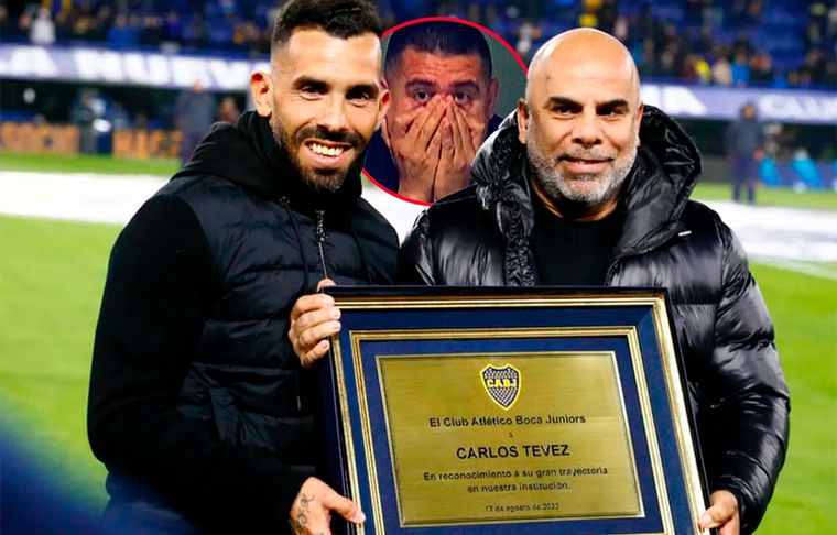 Tevez, sin vueltas: dijo que no le hubiera gustado que Riquelme le entregue la plaqueta: Con Chicho (Serna) está bien.