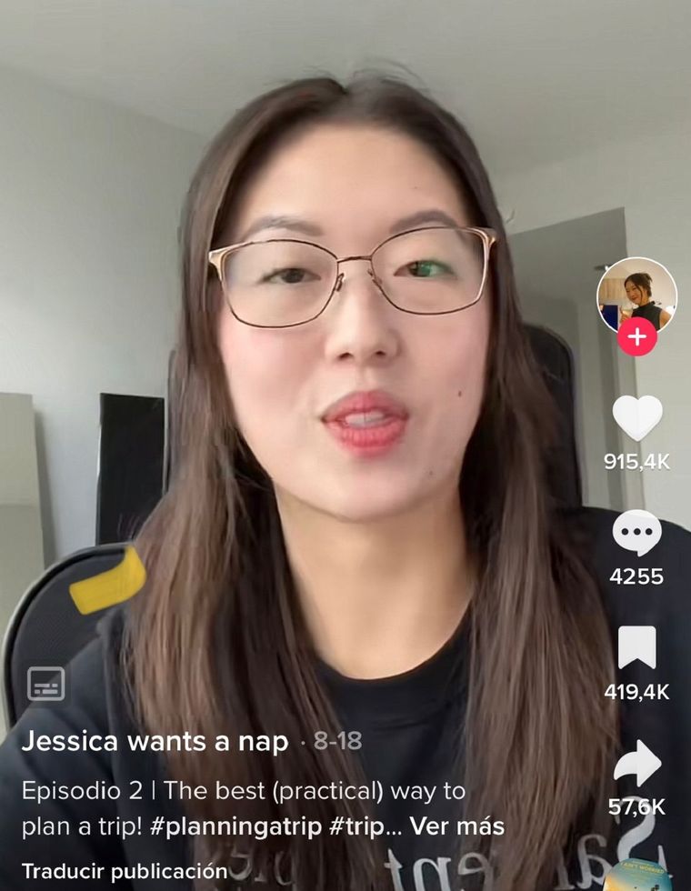 Jessica asegura que su método es ideal para encontrar el hospedaje perfecto Foto: Captura de video @jessicawantsanap