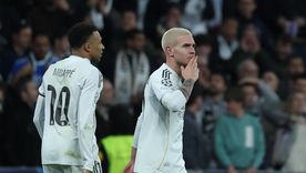 Franco Mastantuono: primer gol en Champions en una noche soñada y festejo con Mbappé. Franco Mastantuono: primer gol en Champions en una noche soñada y festejo con Mbappé.