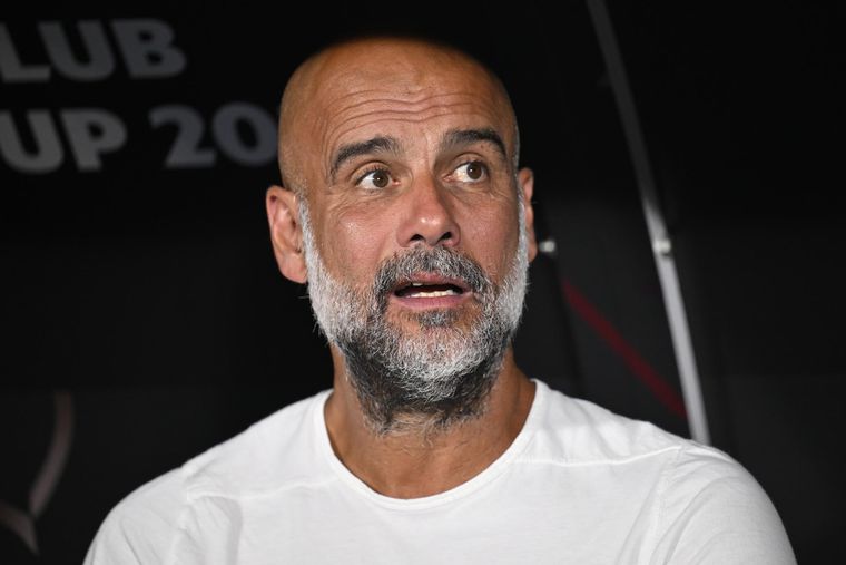 Pep Guardiola, en el 4-3 del Al Hilal al Manchester City que eliminó a los ingleses del Mundial de Clubes.