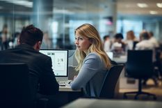 En un mercado laboral altamente competitivo, las áreas de RR.HH de las empresas enfrentan importantes desafíos para la gestión de talento. Foto: Imagen generada con Midjourney