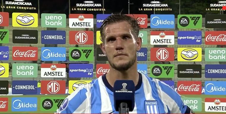 El volante no ocultó su bronca por el resultado de Racing y fue tajante con el presente del equipo.